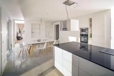 Küche/Küchenzeile in der Unterkunft Designapartments Sweet Home - Sennhütte 11
