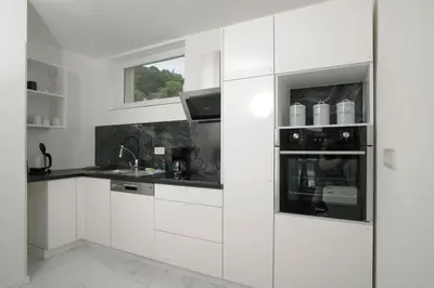Küche/Küchenzeile in der Unterkunft Designapartments Level 2 - Sennhütte 5