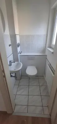 Ein Badezimmer in der Unterkunft Appartement am Westerntor II