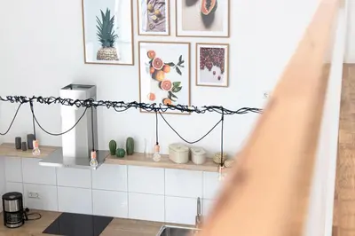 Ein Badezimmer in der Unterkunft Ferienwohnungen Galerie im Klink