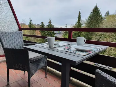 Ein Balkon oder eine Terrasse in der Unterkunft Harz Relax - Vier Jahreszeiten