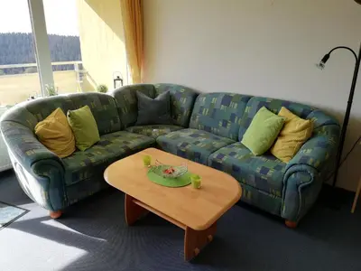 Ein Sitzbereich in der Unterkunft Gipfelzauber