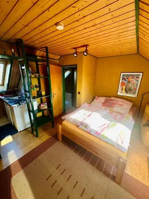 Ein Bett oder Betten in einem Zimmer der Unterkunft Ohne Sorgen
