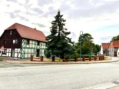Das Gebäude in dem sich die Ferienwohnung befindet