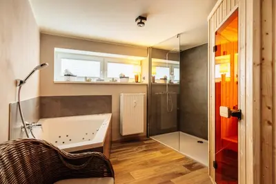 Ein Badezimmer in der Unterkunft Baude VI