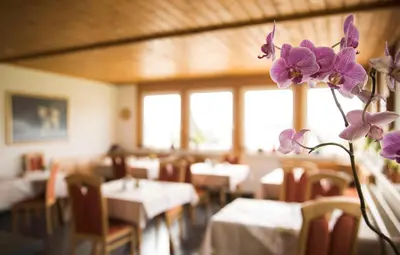 Ein Restaurant oder anderes Speiselokal in der Unterkunft Landhaus Fischer