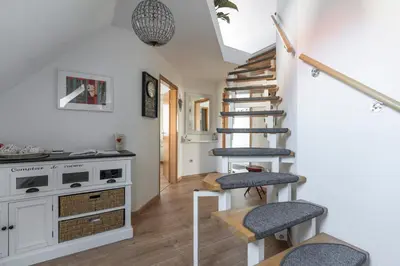 Küche/Küchenzeile in der Unterkunft Gästehaus Schlossblick
