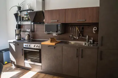 Küche/Küchenzeile in der Unterkunft 4 Sterne Ferienwohnung , 65 qm