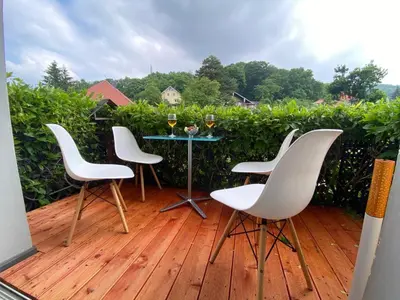 Ein Garten an der Unterkunft Ferienwohnung Verde