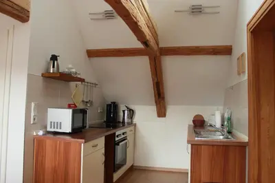 Küche/Küchenzeile in der Unterkunft Ferienwohnung Altstadtidylle 3
