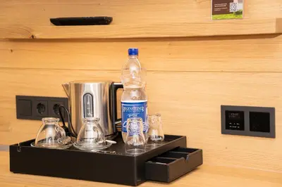 Kaffee-/Teezubehör in der Unterkunft Hotel und Berggasthof Zum Sonnenhof