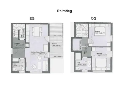 Grundriss der Unterkunft Reitstieg
