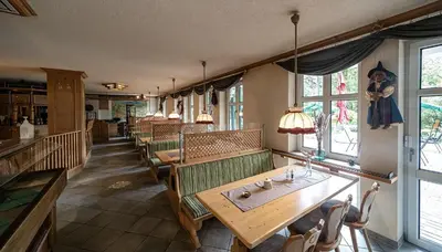 Ein Sitzbereich in der Unterkunft Appartement-Hotel-Anlage Tannenpark