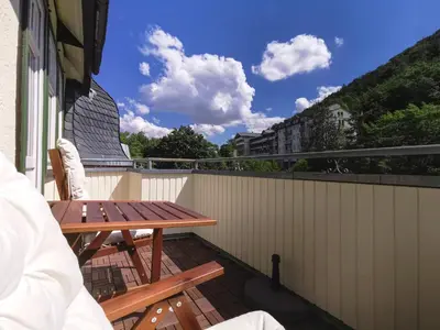 Ein Balkon oder eine Terrasse in der Unterkunft Ferienwohnung Gipfelstürmer