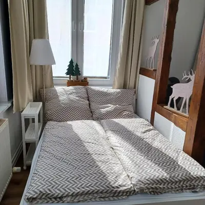 Ein Bett oder Betten in einem Zimmer der Unterkunft Wanderfreude
