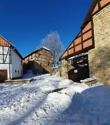 Domizil an der Huysburg im Winter