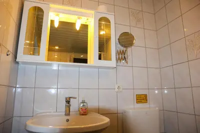 Ein Badezimmer in der Unterkunft Ferienwohnung Andres
