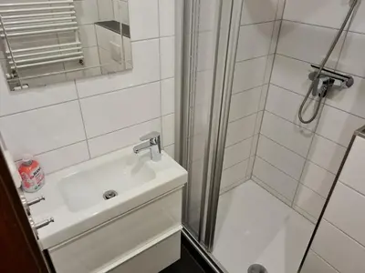 Ein Badezimmer in der Unterkunft Bergstation Altenau