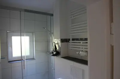 Ein Badezimmer in der Unterkunft Wohnung Julius 1