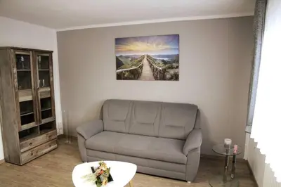 Ein Sitzbereich in der Unterkunft Wohnung Julius 2