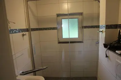 Ein Badezimmer in der Unterkunft Wohnung Julius 4