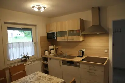 Küche/Küchenzeile in der Unterkunft Wohnung Julius 2