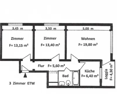 Grundriss der Unterkunft Hyggeglück Braunlage