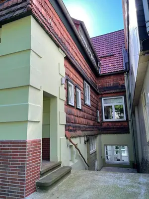 Das Gebäude in dem sich die Ferienwohnung befindet