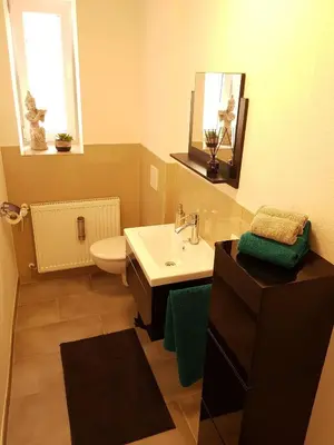 Ein Badezimmer in der Unterkunft Ferienwohnung Quedlinburg
