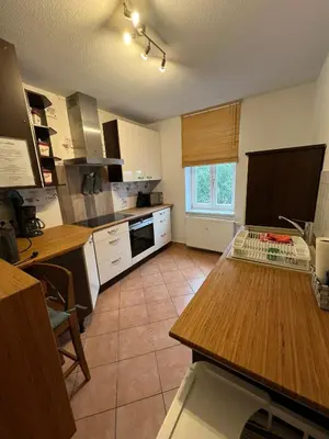Küche/Küchenzeile in der Unterkunft FeWo Schlossblick #Innenstadt #Garten #Netflix von Harztraveler