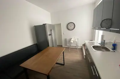 Küche/Küchenzeile in der Unterkunft Ferienwohnung im Harz