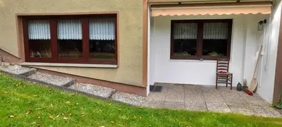 Das Gebäude in dem sich die Ferienwohnung befindet