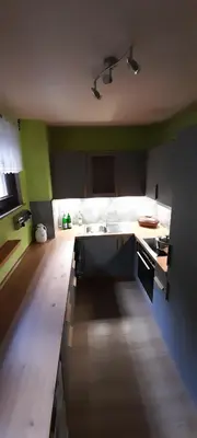 Küche/Küchenzeile in der Unterkunft Ferienwohnung Kück-Theodor-Hein-Str.
