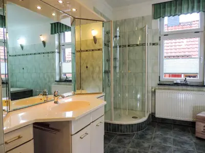 Ein Badezimmer in der Unterkunft Ferienwohnung Zur Backstube