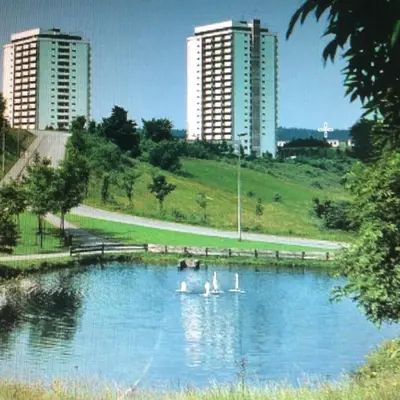 Blick auf einen Fluss in der Nähe der Ferienwohnung