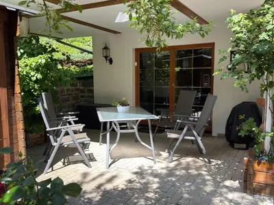 Ein Patio oder anderer Außenbereich in der Unterkunft Ferienwohnung, Clausthal-Zellerfeld