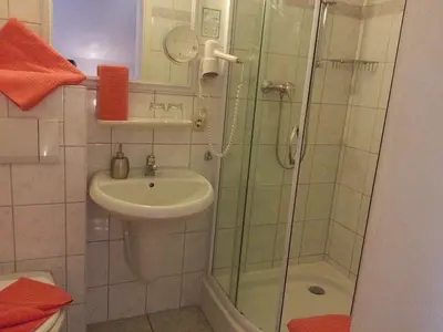 Ein Badezimmer in der Unterkunft Villa HarzFokus - #Hotel#Pension#Frühstück