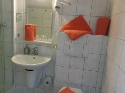 Ein Badezimmer in der Unterkunft Villa HarzFokus - #Hotel#Pension#Frühstück