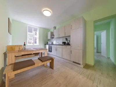 Küche/Küchenzeile in der Unterkunft Ferienwohnung Schlossblick, Wernigerode