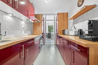 Küche/Küchenzeile in der Unterkunft EUPHORAS - Gemütliches Apartment in Bad Harzburg - 73 qm - 3 Zimmer