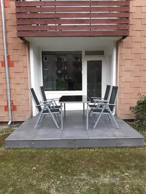 Ein Patio oder anderer Außenbereich in der Unterkunft Aschenputtel