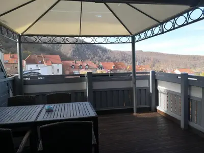Ein Balkon oder eine Terrasse in der Unterkunft Hotel Villa Alice