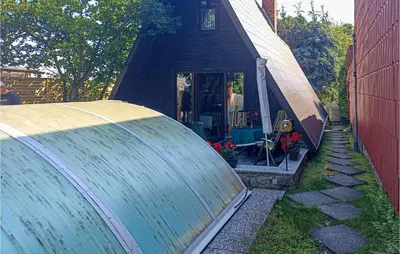 Ein Garten an der Unterkunft Ferienhaus Auf Den Thie I