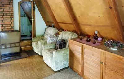 Ein Sitzbereich in der Unterkunft Ferienhaus Auf Den Thie I
