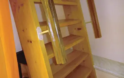 Ein Etagenbett oder Etagenbetten in einem Zimmer der Unterkunft Ferienhaus Harzstrasse Q