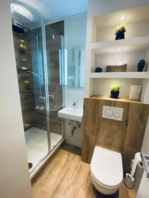 Ein Badezimmer in der Unterkunft Haus am See HS 716 S