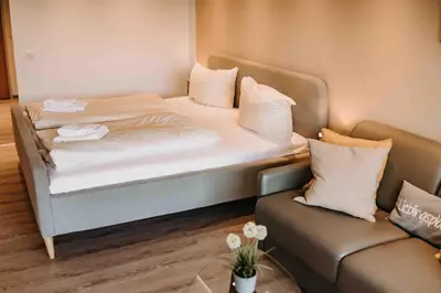 Ein Bett oder Betten in einem Zimmer der Unterkunft Haus am See HS 721 B