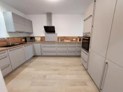 Küche/Küchenzeile in der Unterkunft Ferienwohnung am Jungbrunnen 1