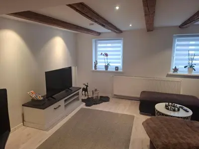 TV/Unterhaltungsangebot in der Unterkunft Ferienwohnung Alte Glaserei