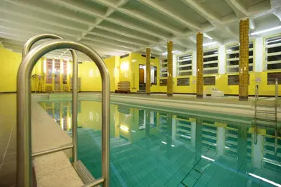 Der Swimmingpool an oder in der Nähe von Gästehaus Tanne des DGD e.V.